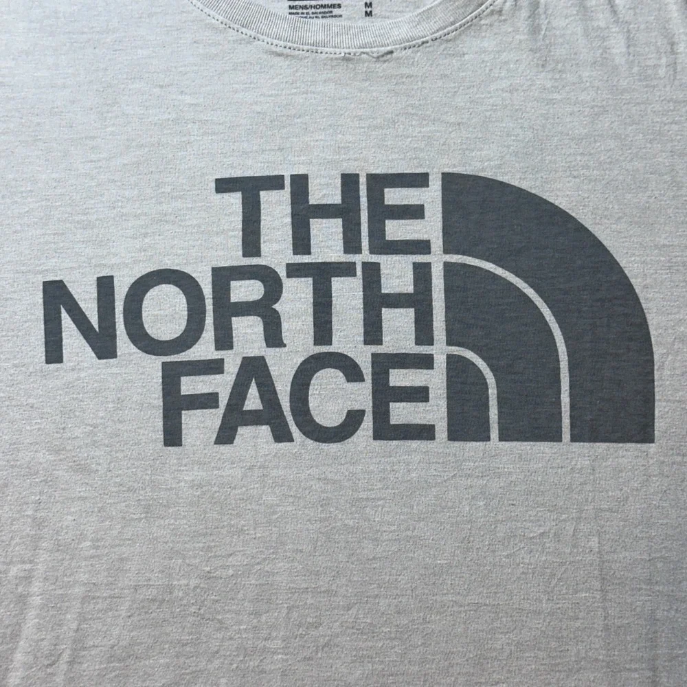 The North Face T-Shirt Mens M Tan Half Dome Logo Graphic Crew Neck‎ Short Sleeve